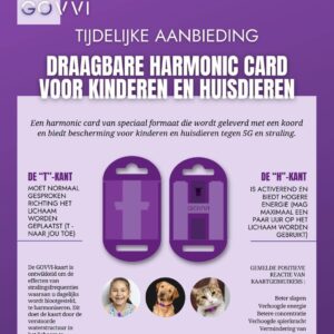 Harmonic Card voor kinderen en dieren tot 35 kg